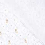 Piqué de algodão coelhinhos azuis - Ribes y Casals