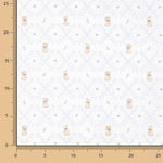 Piqué de algodão coelhinhos azuis - Ribes y Casals