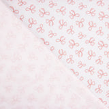 Piqué Algodão Laços Rosa - Ribes y Casals