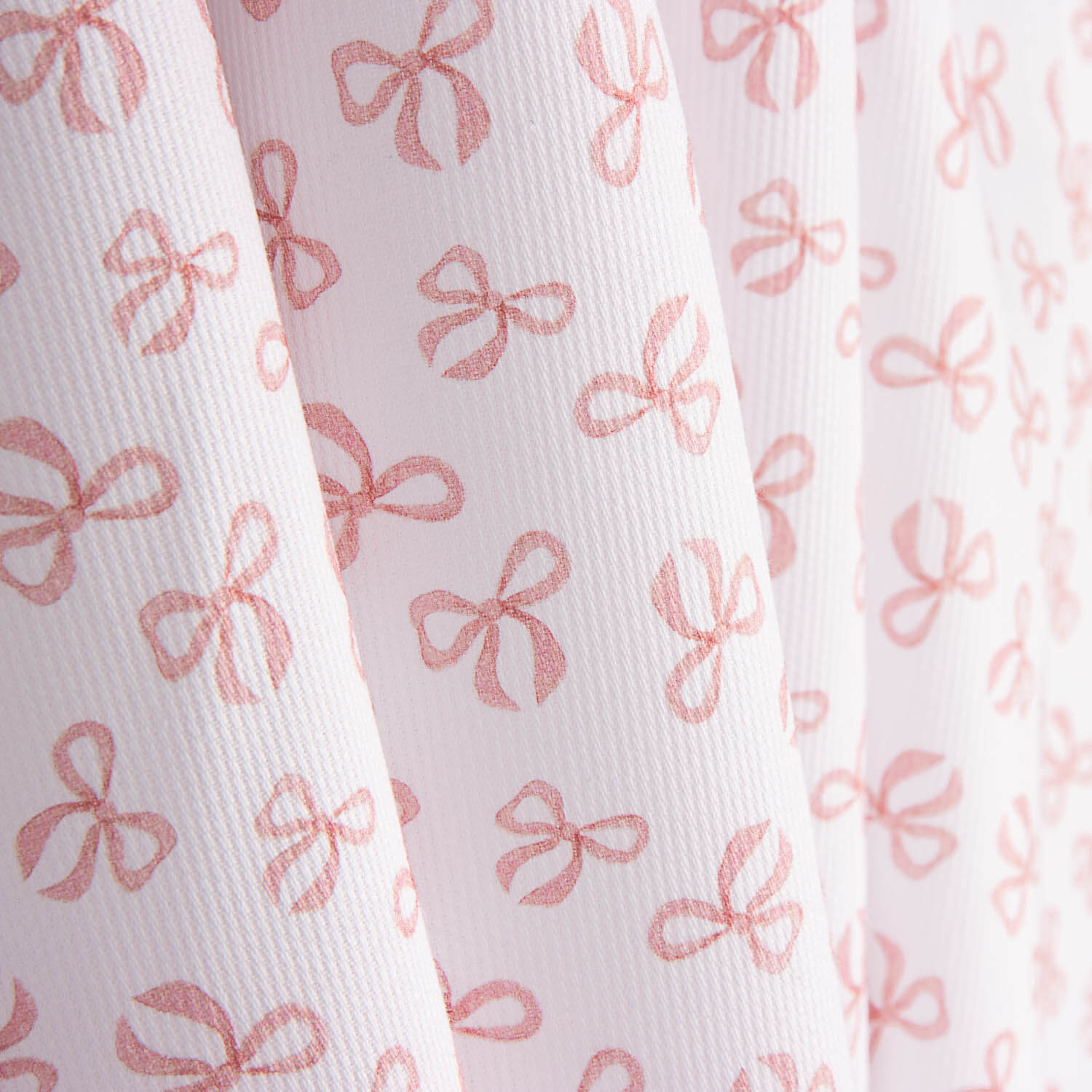 Piqué Algodão Laços Rosa - Ribes y Casals