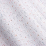 Piqué de algodão Mini Flor Azul e Rosa - Ribes y Casals