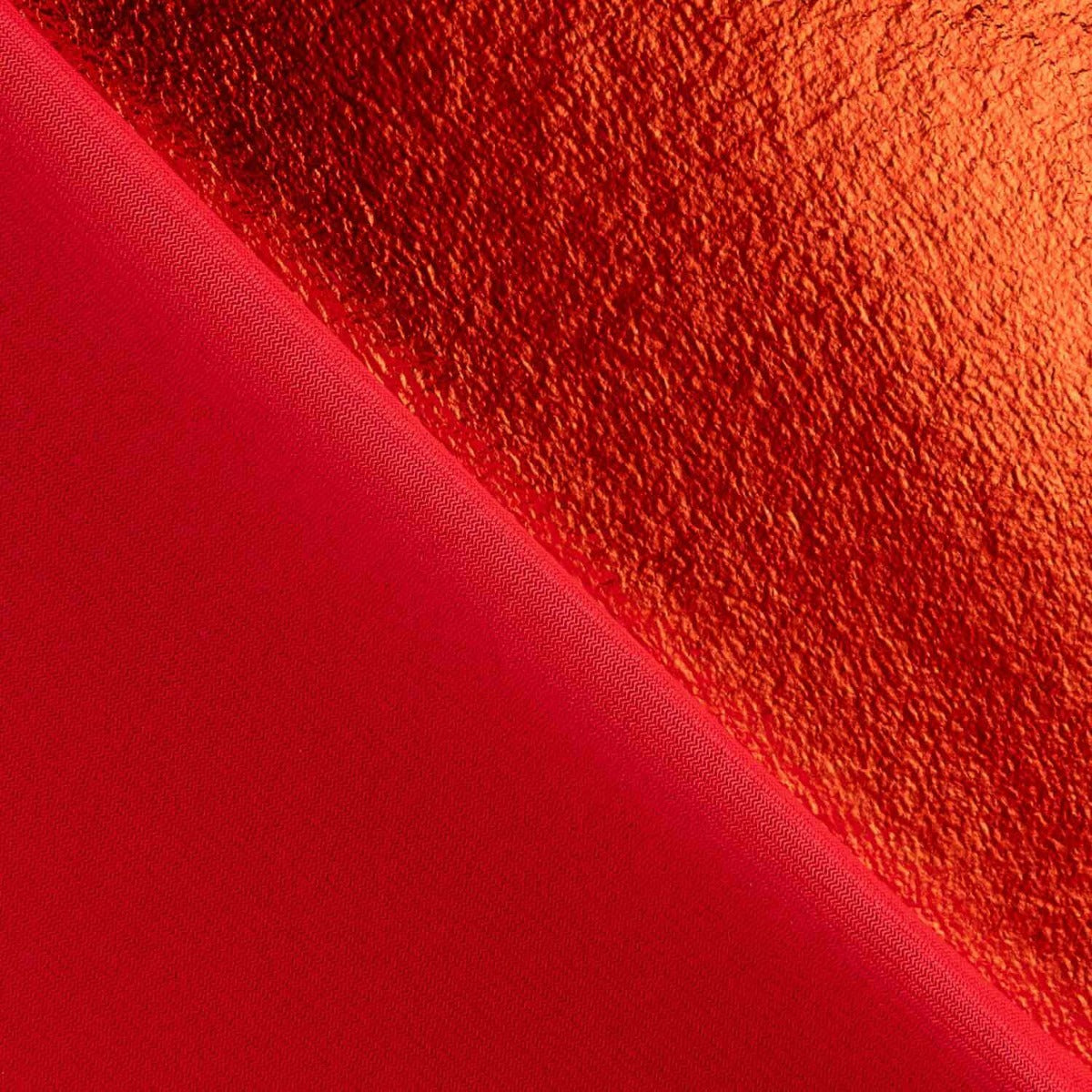 Malha Velour Laminado Metálico Vermelho - Ribes y Casals