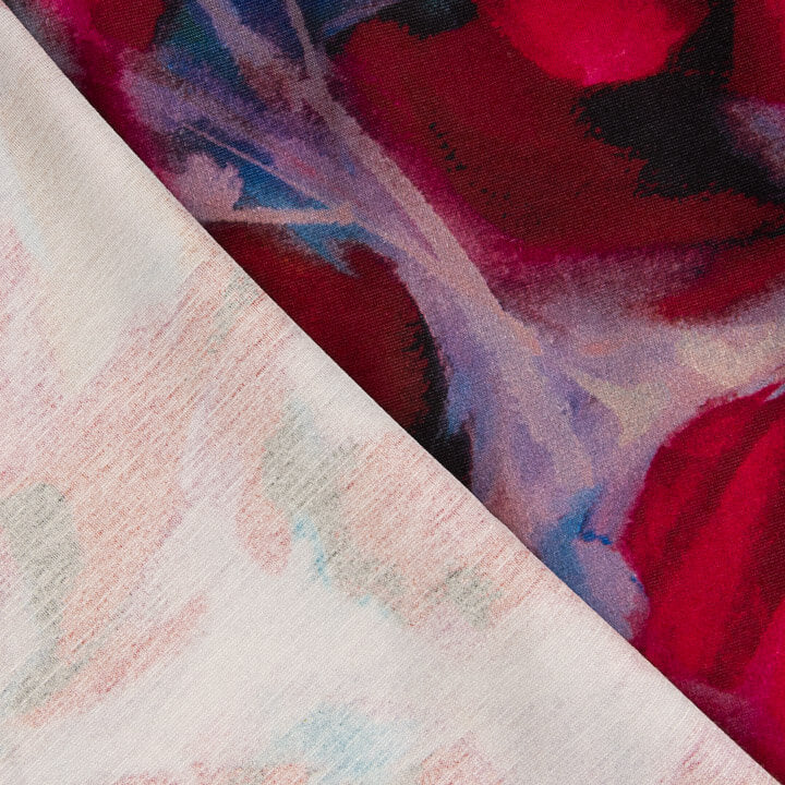 Ponto Roma com Estampado em Aquarela Buganvilla - Ribes y Casals