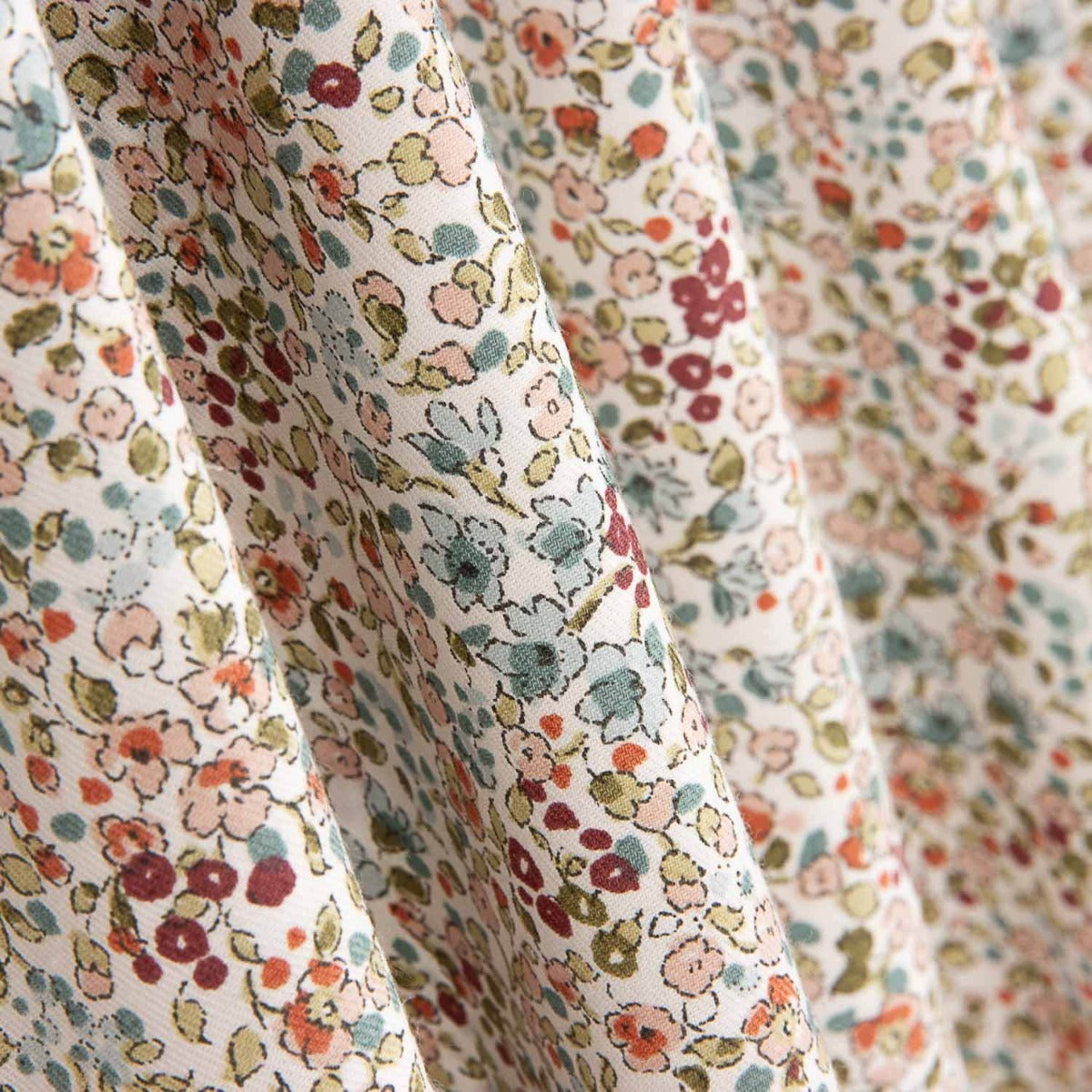 Viyela Algodão Florzinhas Uda Rosadas - Ribes y Casals