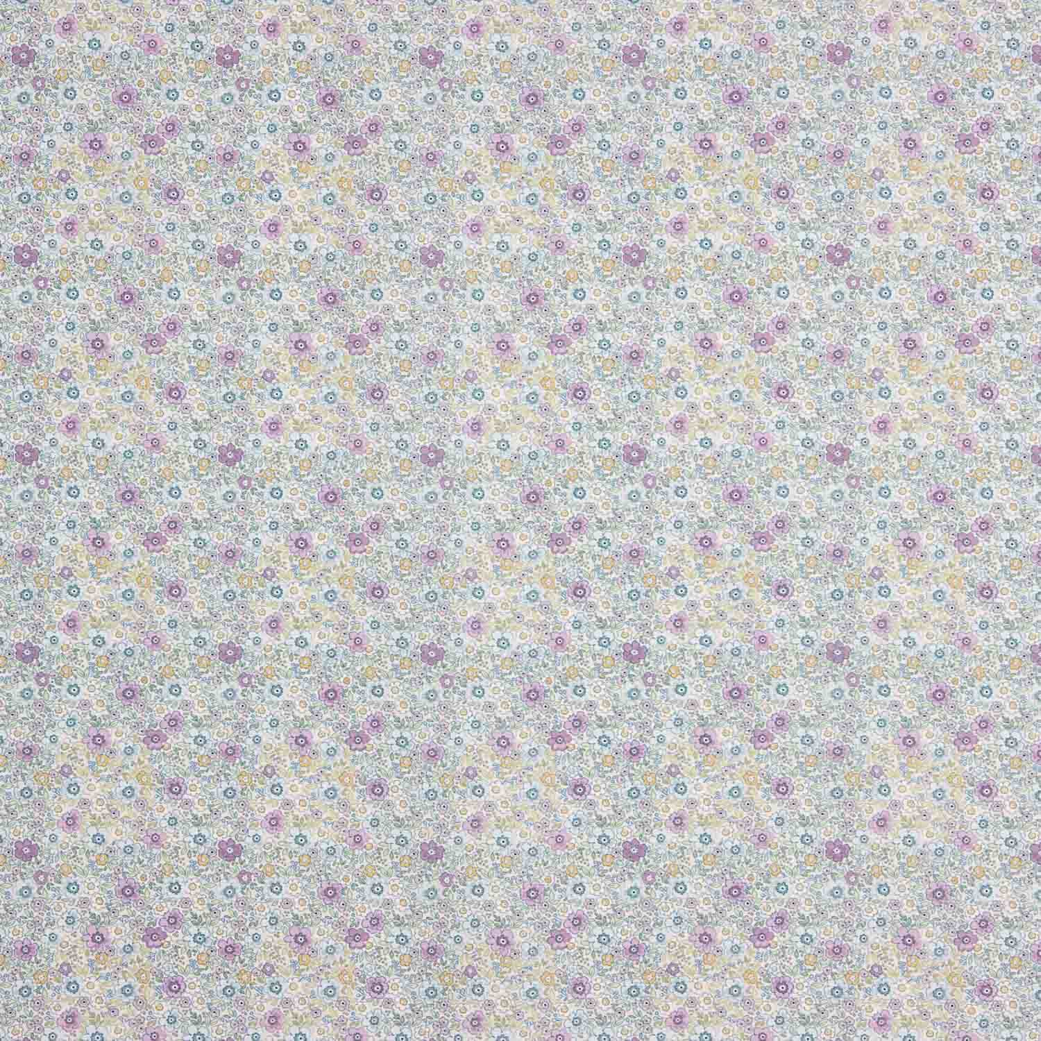 Popeline de algodão Mini Garden Malva - Ribes y Casals