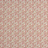 Popeline de algodão microfloral vermelho - Ribes y Casals