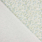 Popeline de algodão microfloral verde - Ribes y Casals