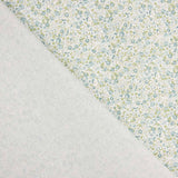 Popeline de algodão microfloral verde - Ribes y Casals