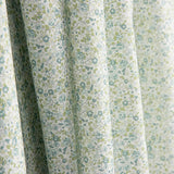 Popeline de algodão microfloral verde - Ribes y Casals