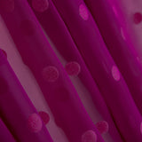 Chiffon Bolinhas Flocadas Buganvília - Ribes y Casals
