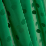Chiffon Bolinhas Flocadas Verde - Ribes y Casals