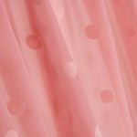 Chiffon Bolinhas Flocadas Rosa - Ribes y Casals