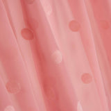 Chiffon Bolinhas Flocadas Rosa - Ribes y Casals
