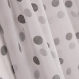 Chiffon Bolinhas Flocadas Cinza - Ribes y Casals