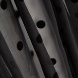 Chiffon Bolinhas Flocadas Preto - Ribes y Casals