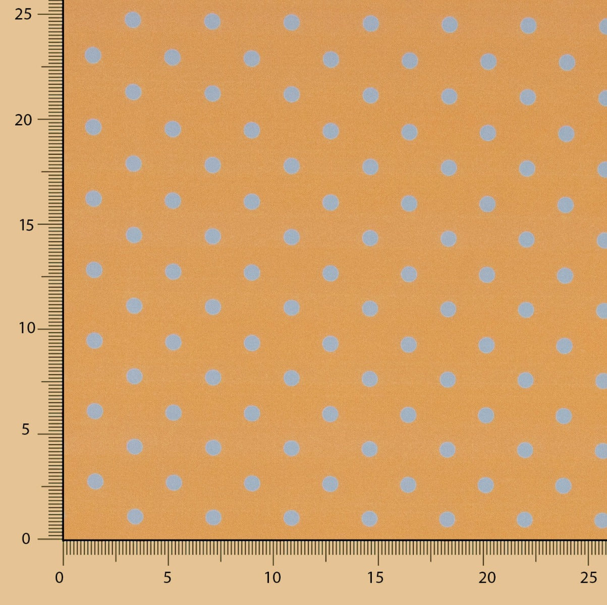 Popeline Estampada Flamenca Bolinhas 7mm Azul - Ribes y Casals