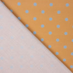 Popeline Estampada Flamenca Bolinhas 7mm Azul - Ribes y Casals