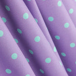 Popeline Estampada Flamenca Bolinhas 7mm Verde Água - Ribes y Casals