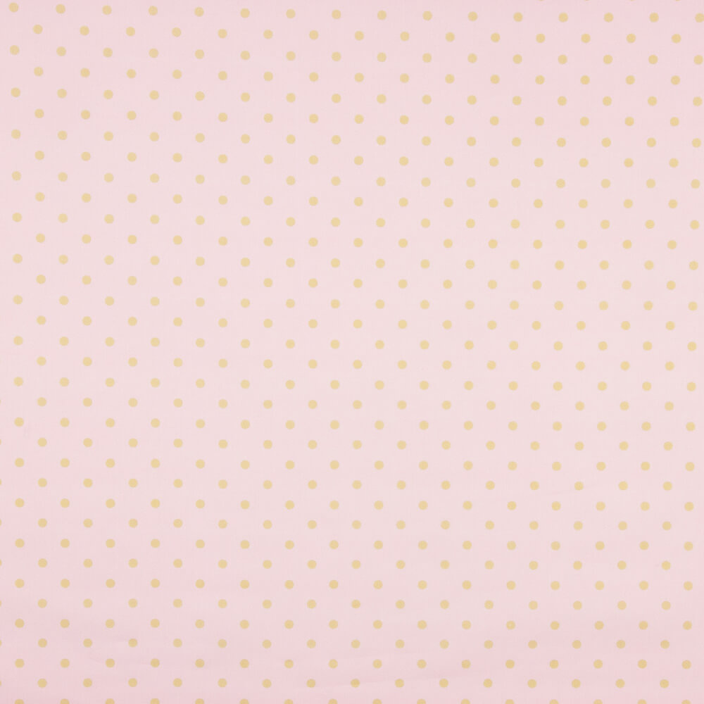 Popeline Estampada Flamenca Bolinhas 7mm Camel - Ribes y Casals