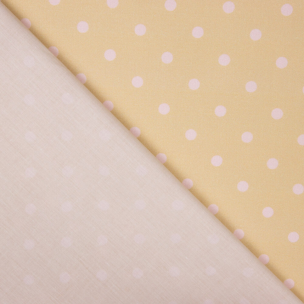 Retal Popelín Estampado Flamenca Lunar 7mm Rosa 130x140 cm - Ribes y Casals