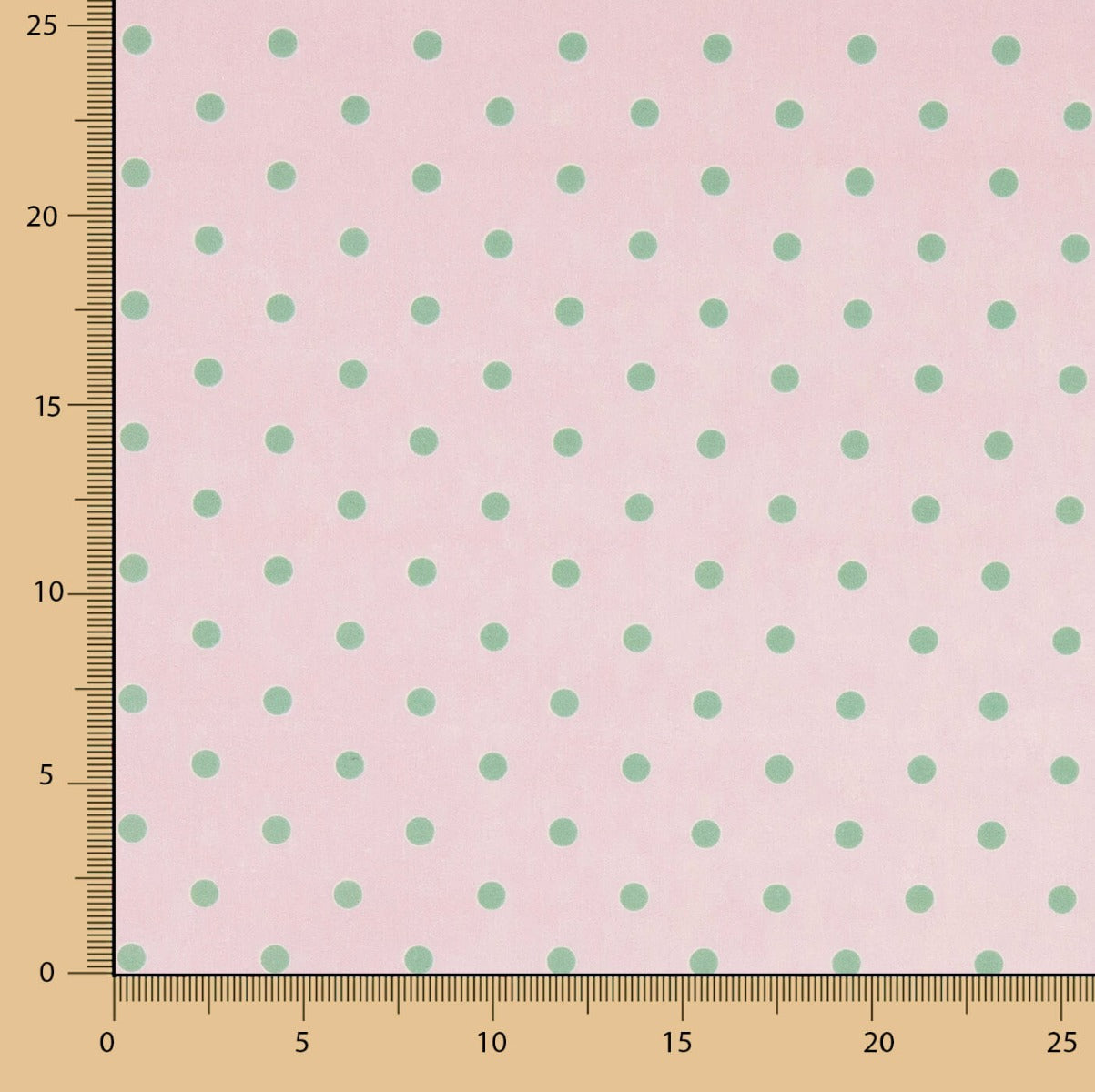 Popeline Estampada Flamenca Bolinhas 7mm Verde Água - Ribes y Casals