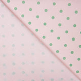 Popeline Estampada Flamenca Bolinhas 7mm Verde Água - Ribes y Casals