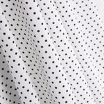 Popeline Estampada Flamenca Bolinhas 3mm Preto-Branco - Ribes y Casals