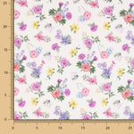 Popeline Estampado Flamenco Flor Creto Cru - Ribes y Casals