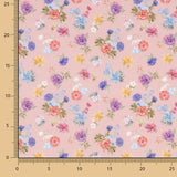 Popelín Estampado Flamenca Flor Creto Rosa - Ribes y Casals