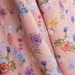 Popelín Estampado Flamenca Flor Creto Rosa - Ribes y Casals