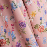 Popelín Estampado Flamenca Flor Creto Rosa - Ribes y Casals