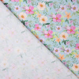 Popeline Estampado Flamenco Flor Hawa Azul - Ribes y Casals