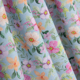 Popeline Estampado Flamenco Flor Hawa Azul - Ribes y Casals