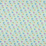 Popeline Estampado Flamenco Flor Hawa Verde - Ribes y Casals