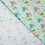 Popeline Estampado Flamenco Flor Hawa Verde - Ribes y Casals