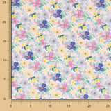 Popeline Estampado Flamenco Flor Hawa Rosa - Ribes y Casals