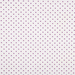 Popeline Estampada Flamenca Bolinhas 7mm Púrpura-Cru - Ribes y Casals