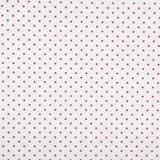Popeline Estampada Flamenca Bolinhas 7mm Púrpura-Cru - Ribes y Casals