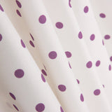 Popeline Estampada Flamenca Bolinhas 7mm Púrpura-Cru - Ribes y Casals