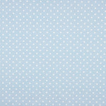 Popeline Estampada Flamenca Bolinhas 7mm Cru-Azul - Ribes y Casals