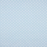 Popeline Estampada Flamenca Bolinhas 7mm Cru-Azul - Ribes y Casals