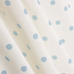 Popeline Estampada Flamenca Bolinhas 7mm Azul-Cru - Ribes y Casals