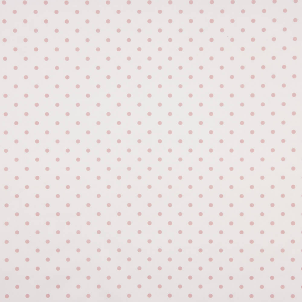 Popeline Estampada Flamenca Bolinhas 7mm Rosa-Cru - Ribes y Casals