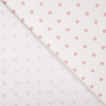 Popeline Estampada Flamenca Bolinhas 7mm Rosa-Cru - Ribes y Casals