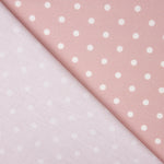 Popeline Estampada Flamenca Bolinhas 7mm Cru-Rosa - Ribes y Casals