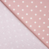 Popeline Estampada Flamenca Bolinhas 7mm Cru-Rosa - Ribes y Casals