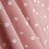 Popeline Estampada Flamenca Bolinhas 7mm Cru-Rosa - Ribes y Casals