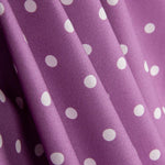 Popeline Estampada Flamenca Bolinhas 7mm Cru-Púrpura - Ribes y Casals