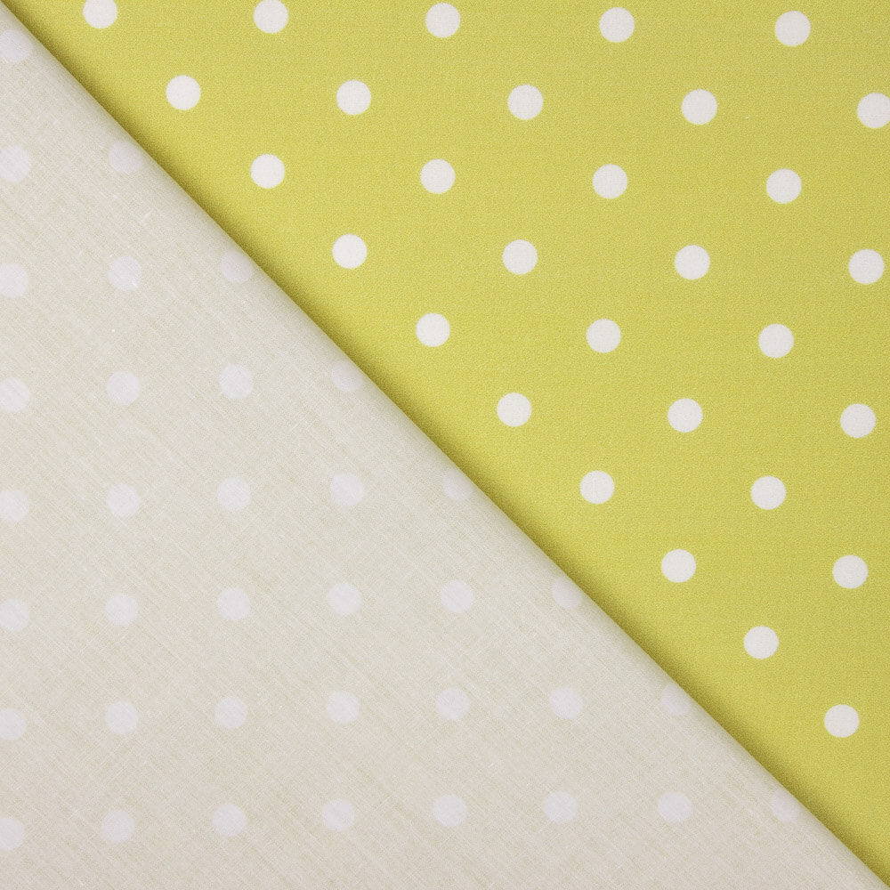 Popeline Estampada Flamenca Bolinhas 7mm Cru-Oil - Ribes y Casals