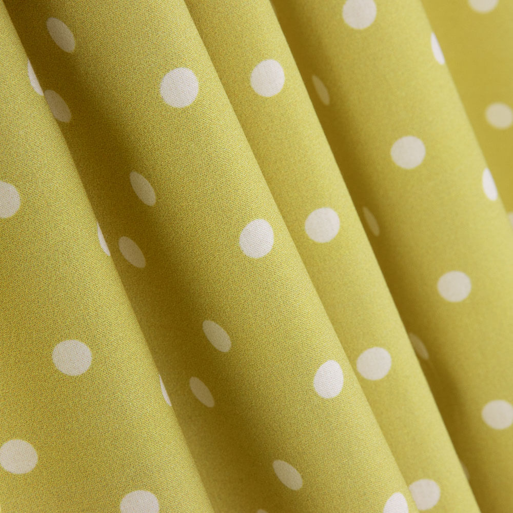 Popeline Estampada Flamenca Bolinhas 7mm Cru-Oil - Ribes y Casals